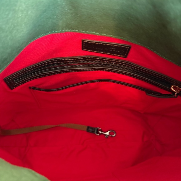 DOONEY & BOURKE Florentine Black Twist Strap Zipper Hobo Bag Purse - Picture 9 of 12